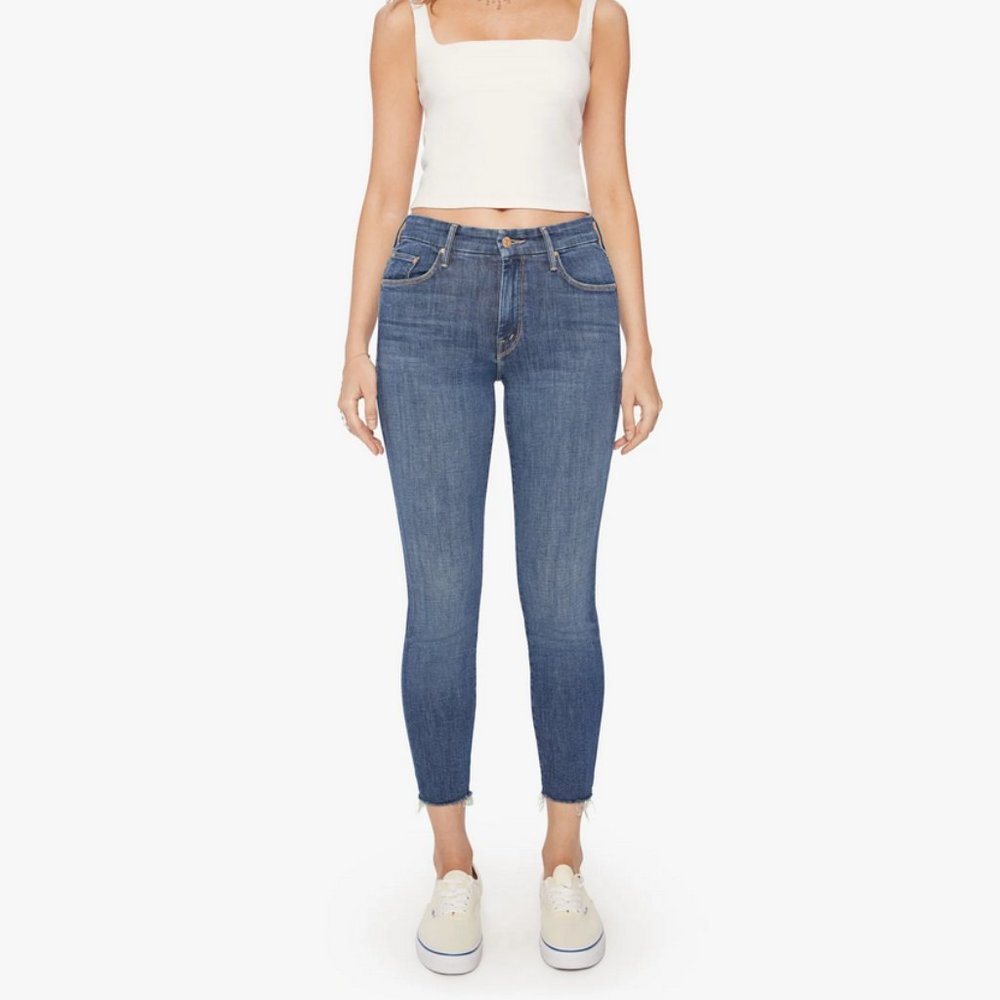👖 MOTHER Denim - Looker Ankle Fray - Girl Crush - Size 30